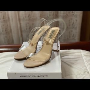 Steve Madden Camille clear/nude Sandals